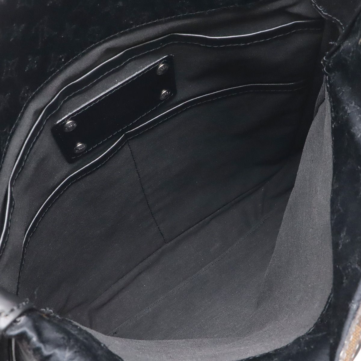 Louis Vuitton Monogram Satin Comte de Fe Besace Shoulder Bag Crossbody Noir — view 7
