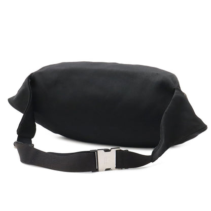Gucci Belt Bag Waist Pouch Hip Nylon Canvas Black Silver — view 2