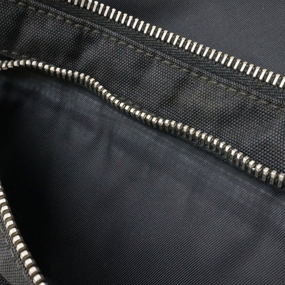 Gucci Belt Bag Waist Pouch Hip Nylon Canvas Black Silver — view 8