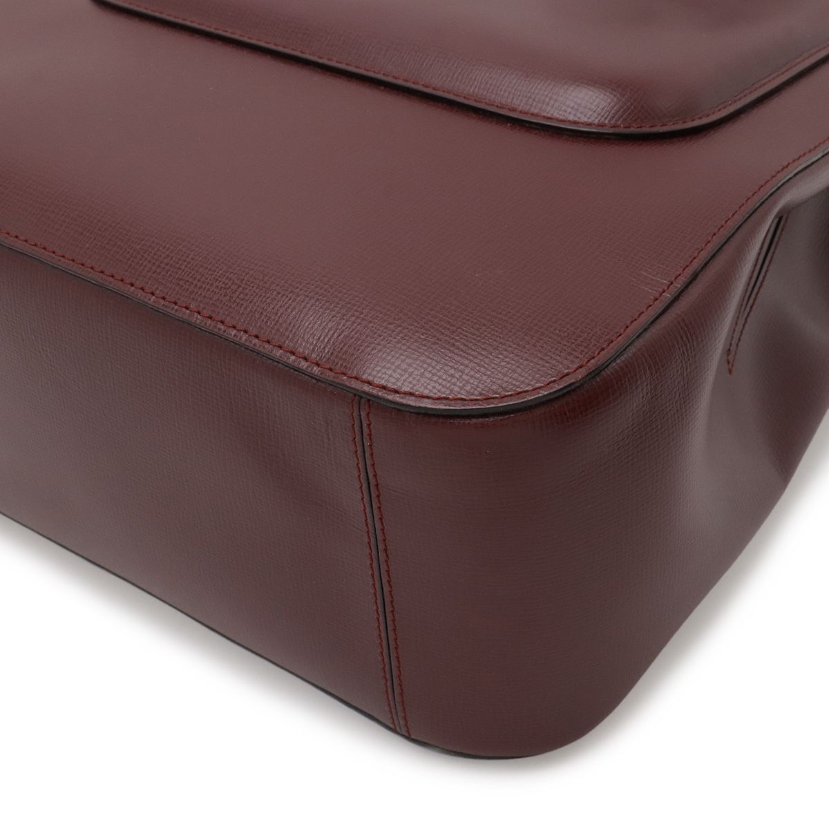 Cartier Must Line Must de Cartier Tote Shoulder Bag Semi Leather Bordeaux — view 3
