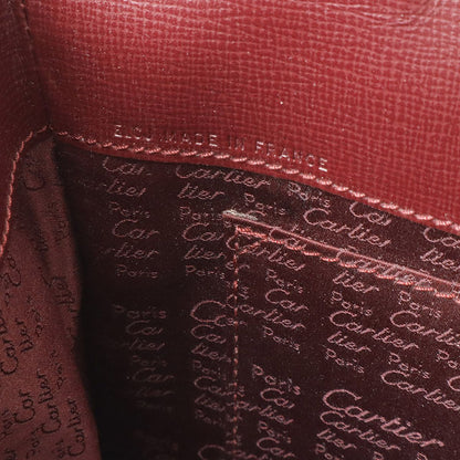 Cartier Must Line Must de Cartier Tote Shoulder Bag Semi Leather Bordeaux — view 6