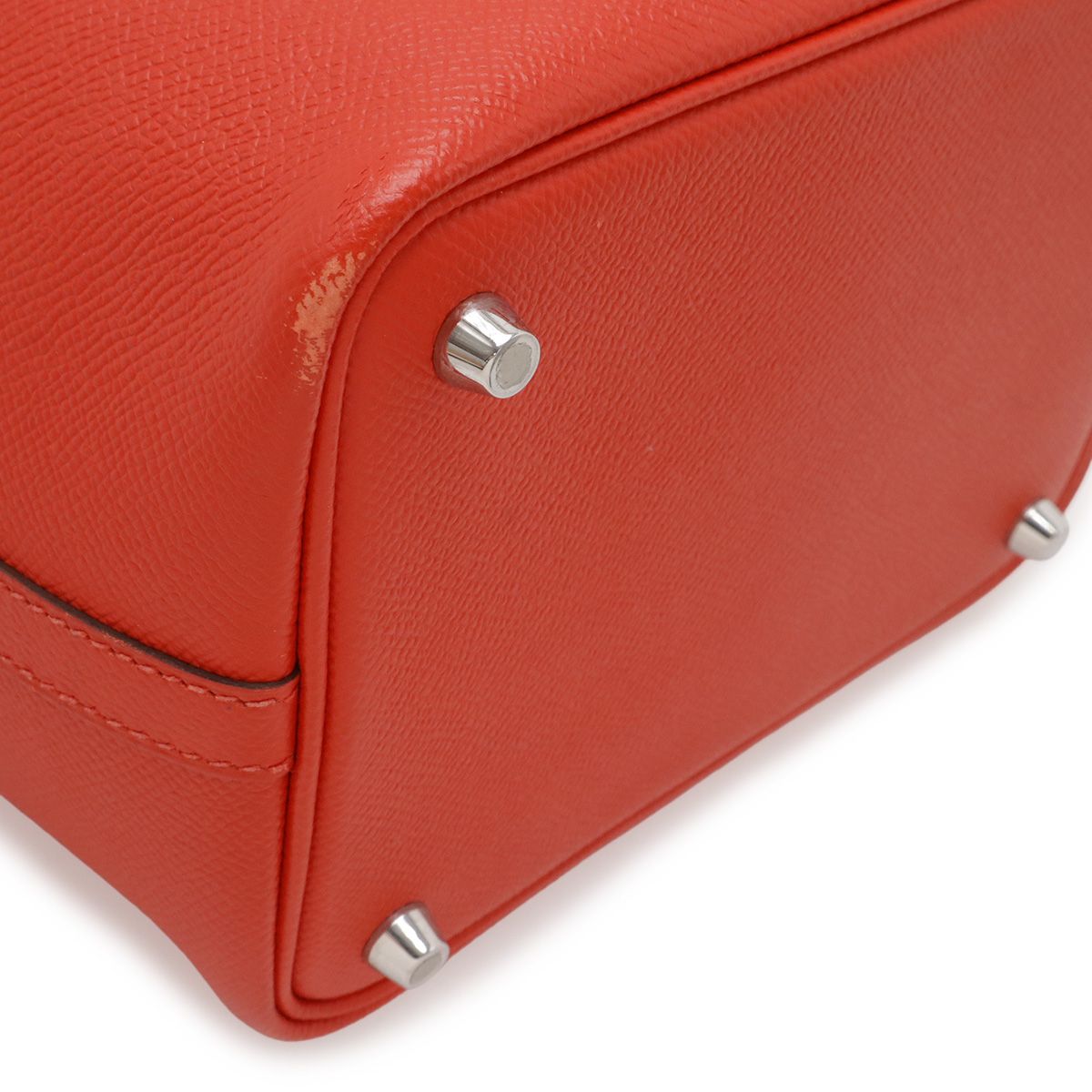 Hermes Picotin Lock PM Tresage de Cuir Tote Veau Epsom le Juku Red — view 3