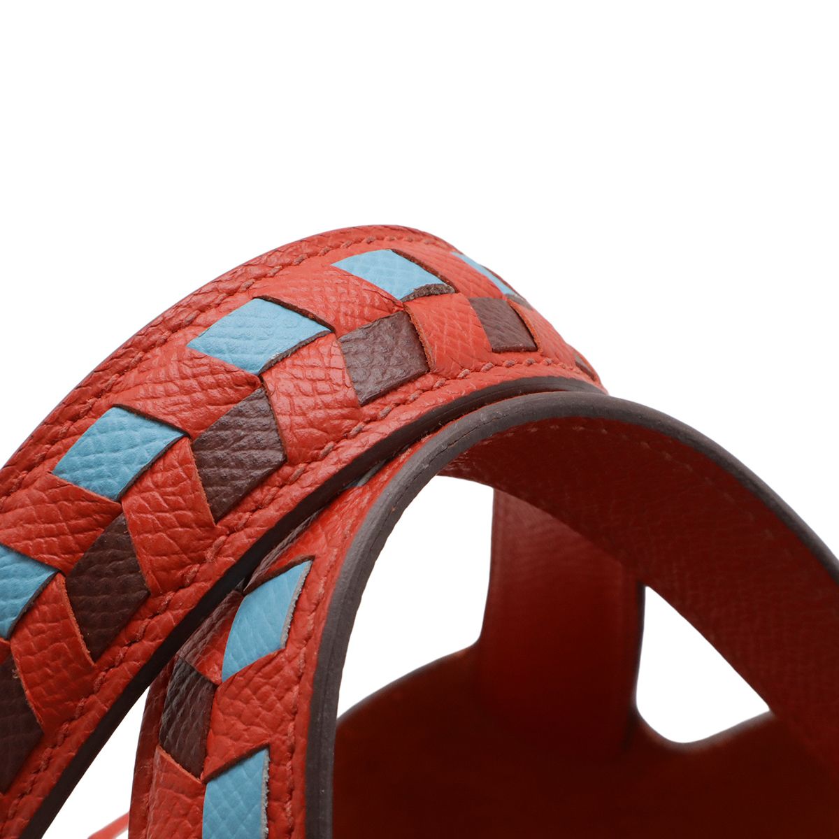 Hermes Picotin Lock PM Tresage de Cuir Tote Veau Epsom le Juku Red — view 4