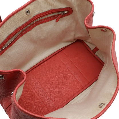 Hermes Garden Party PM Tote Negonda Leather Rose Azalea Pink Silver — view 6