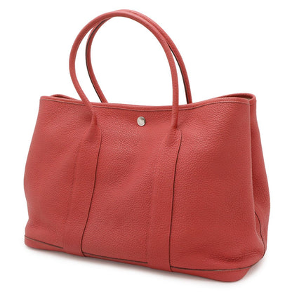 Hermes Garden Party PM Tote Negonda Leather Rose Azalea Pink Silver — view 2