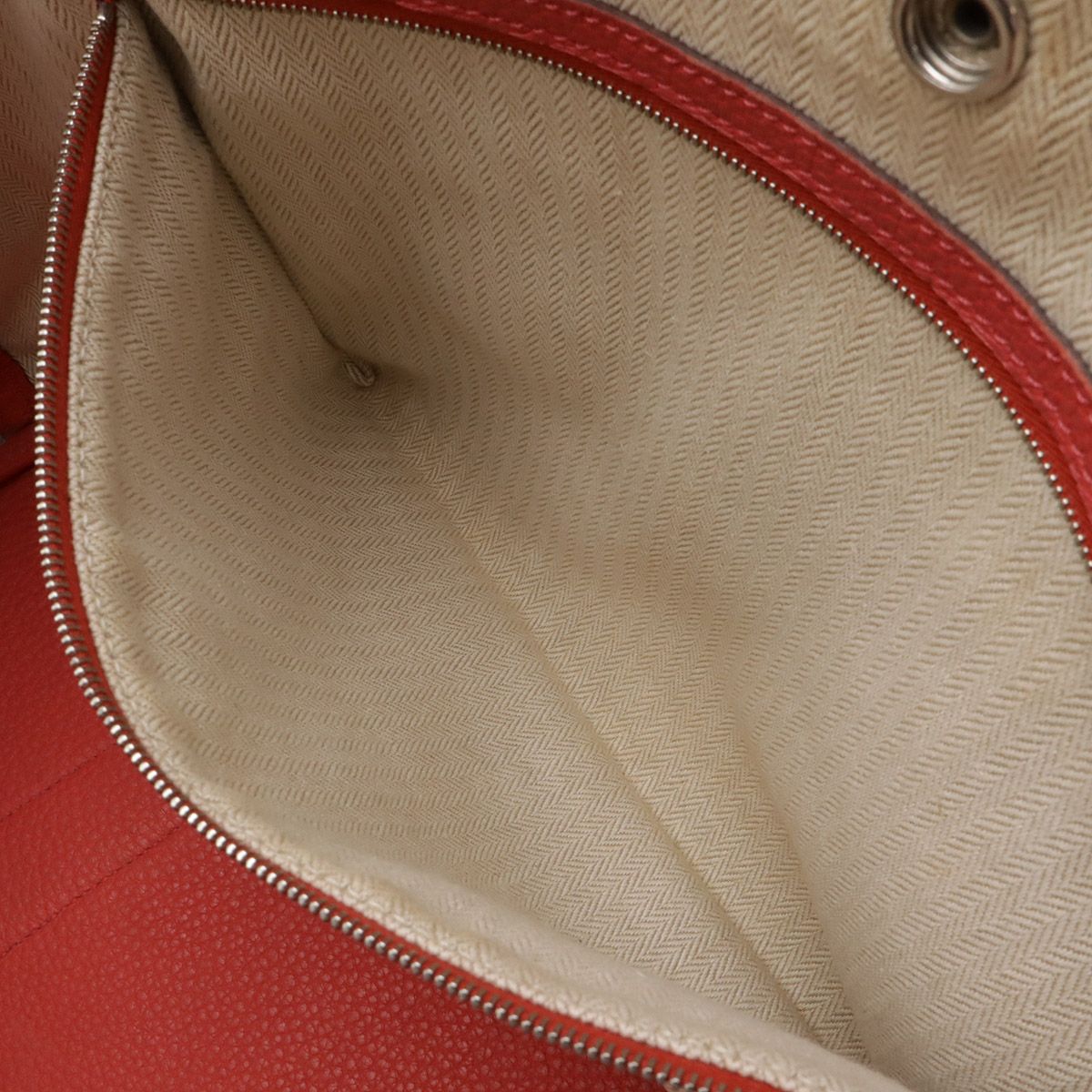 Hermes Garden Party PM Tote Negonda Leather Rose Azalea Pink Silver — view 8
