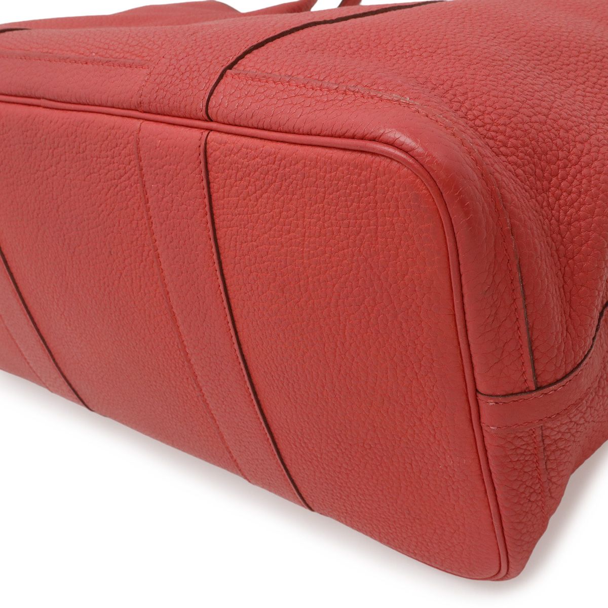 Hermes Garden Party PM Tote Negonda Leather Rose Azalea Pink Silver — view 3
