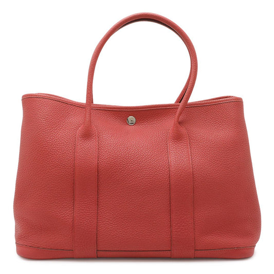 Hermes Garden Party PM Tote Negonda Leather Rose Azalea Pink Silver
