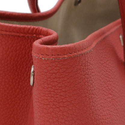Hermes Garden Party PM Tote Negonda Leather Rose Azalea Pink Silver — view 4
