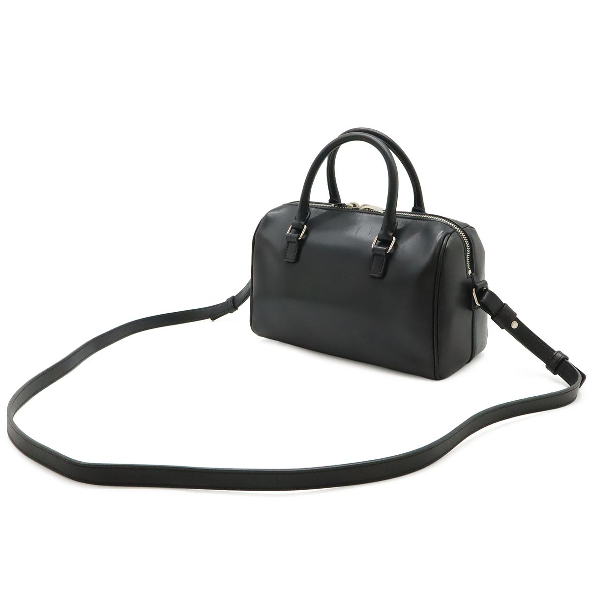 Saint Laurent Paris YSL Yves Baby Duffle Handbag 2-Way Shoulder Leather Studs — view 2