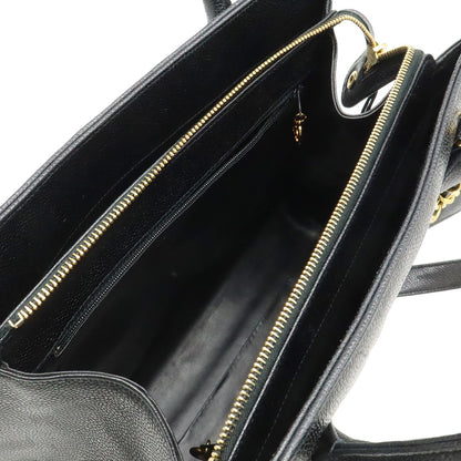 Chanel Blanc Stitch 2-Way Shoulder Bag Chain Leather Black Gold — view 6