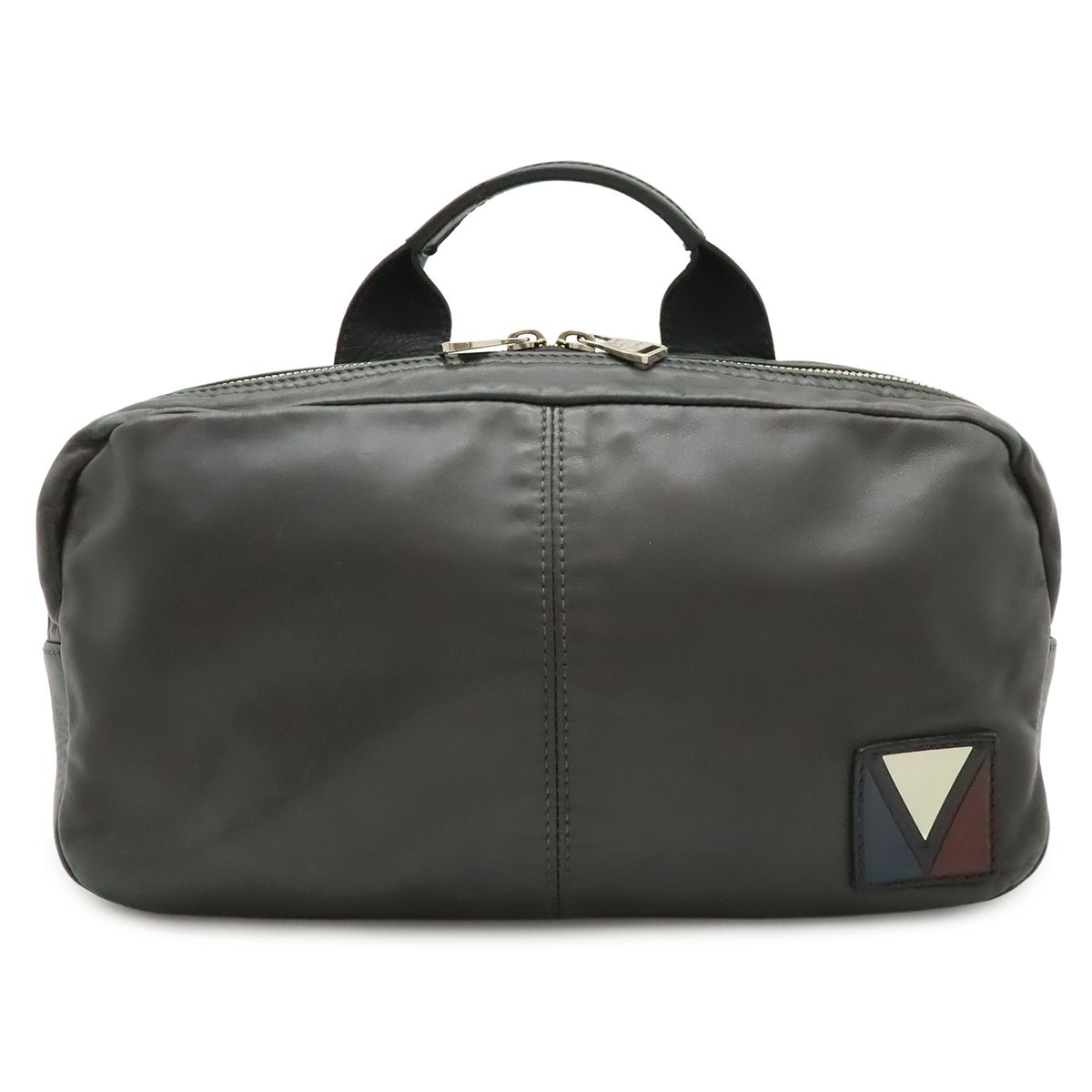 Louis Vuitton Gaston Line Fast Belt Bag Waist Pouch Asphalt Gray