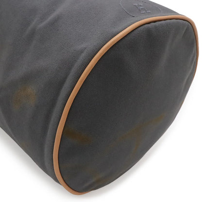 Hermes Polochonmi Mill GM Shoulder Bag Drawstring Canvas Leather Gray — view 3