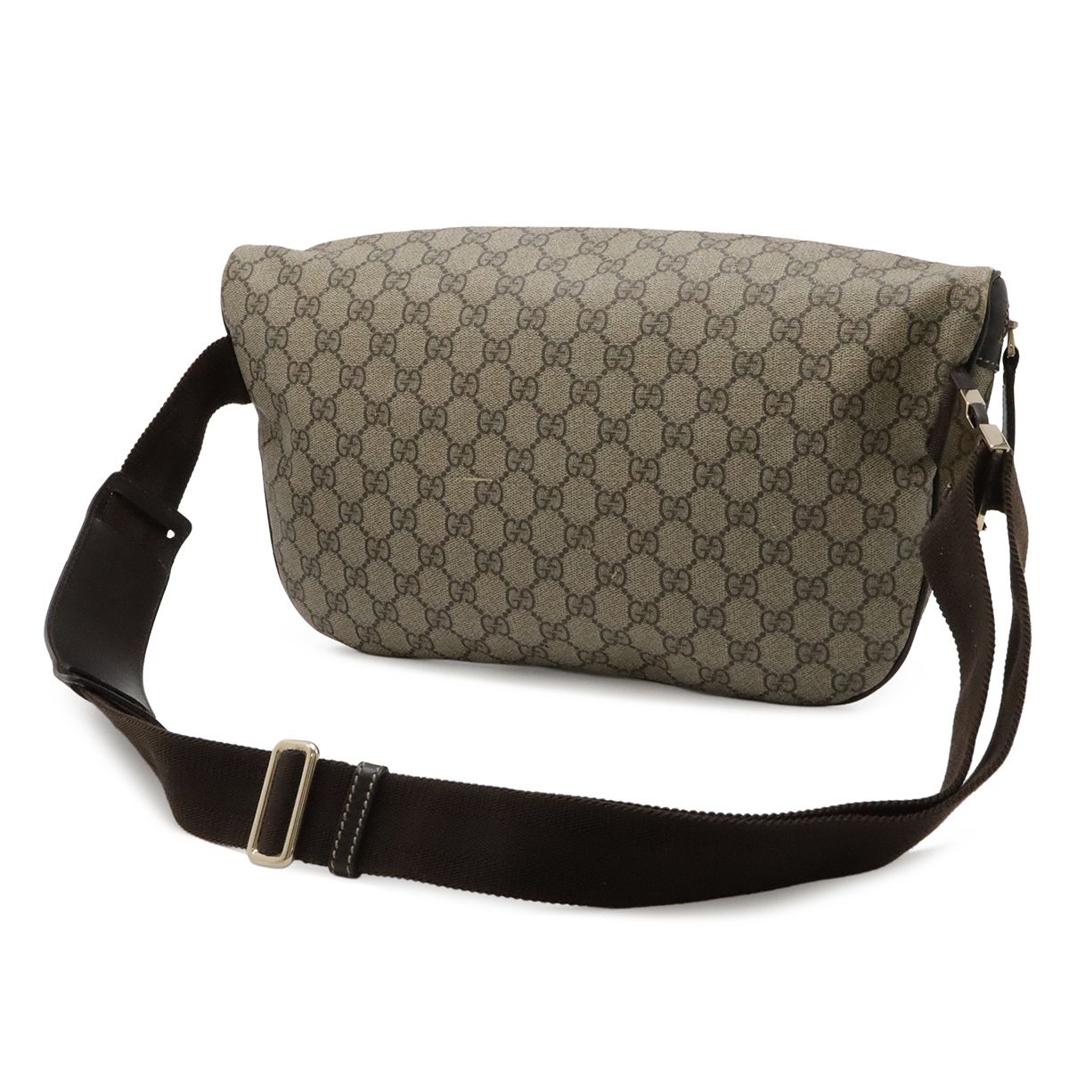 Gucci GG Plus Supreme Belt Bag Hip Leather Beige Brown — view 2