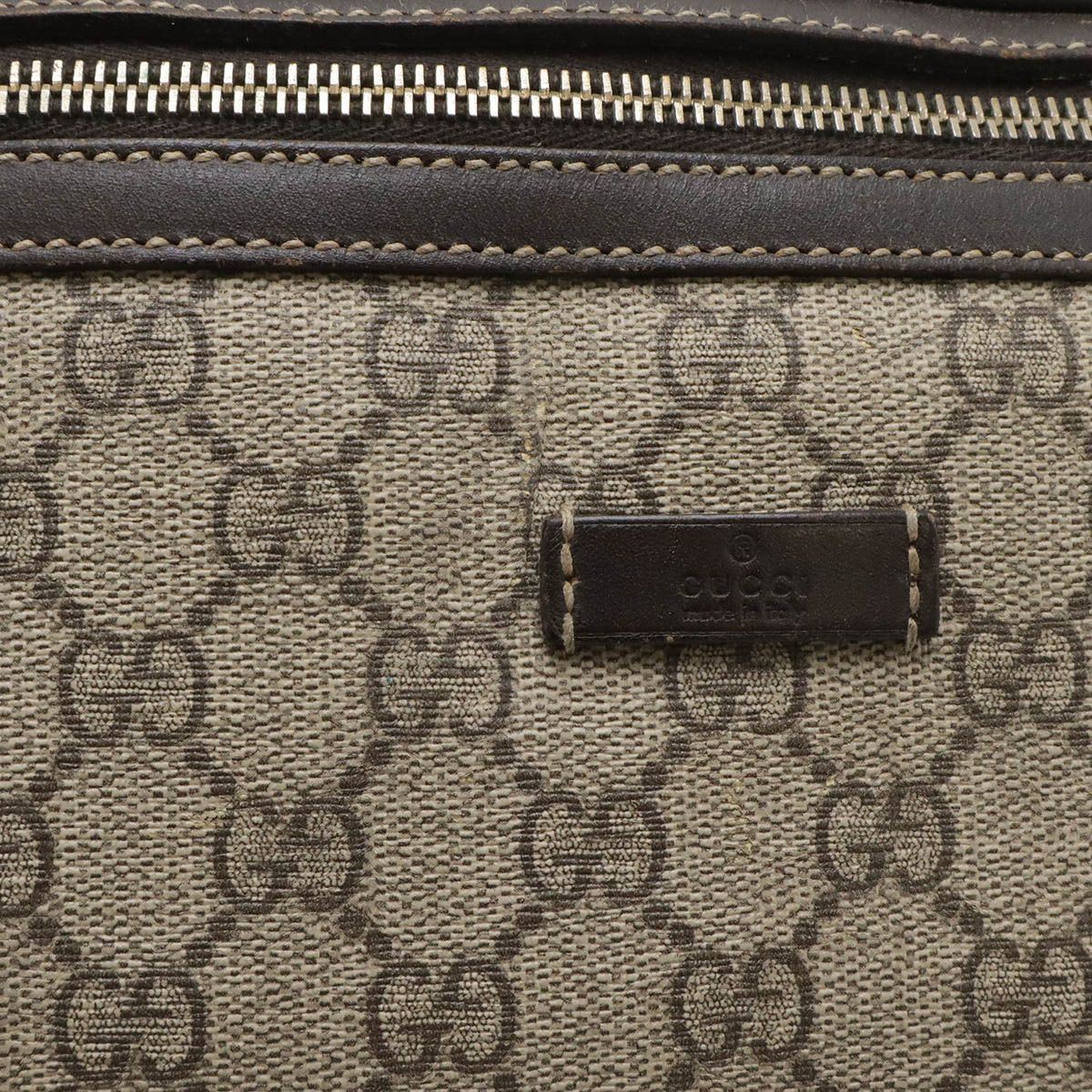 Gucci GG Plus Supreme Belt Bag Hip Leather Beige Brown — view 5