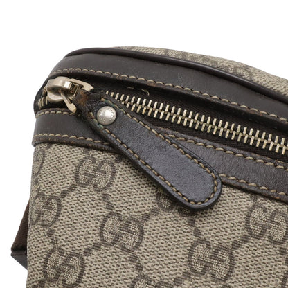 Gucci GG Plus Supreme Belt Bag Hip Leather Beige Brown — view 6