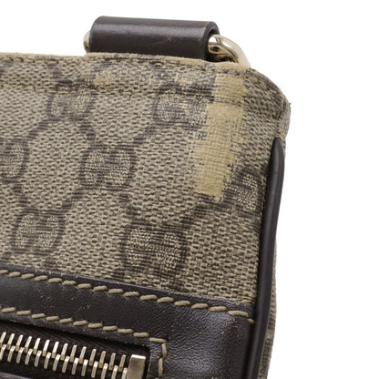 Gucci GG Supreme Plus Shoulder Bag Crossbody Depth Khaki Beige Dark Brown Gold — view 4