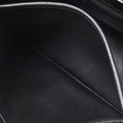 Prada Galleria Striped Triangle Handbag Saffiano Leather Nero Black White — view 8