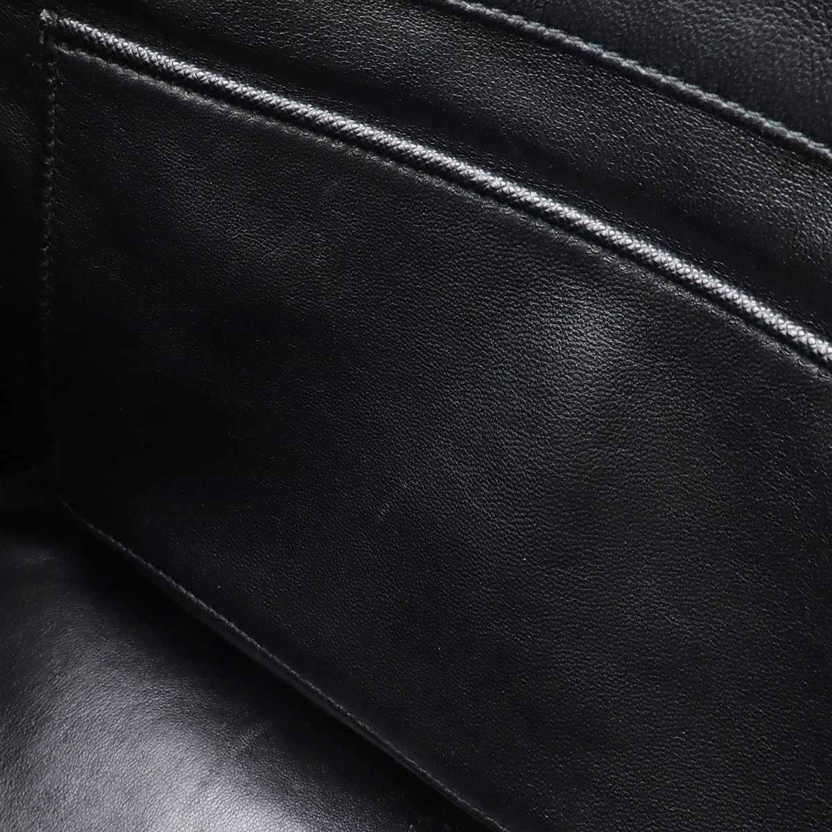Prada Galleria Striped Triangle Handbag Saffiano Leather Nero Black White — view 7