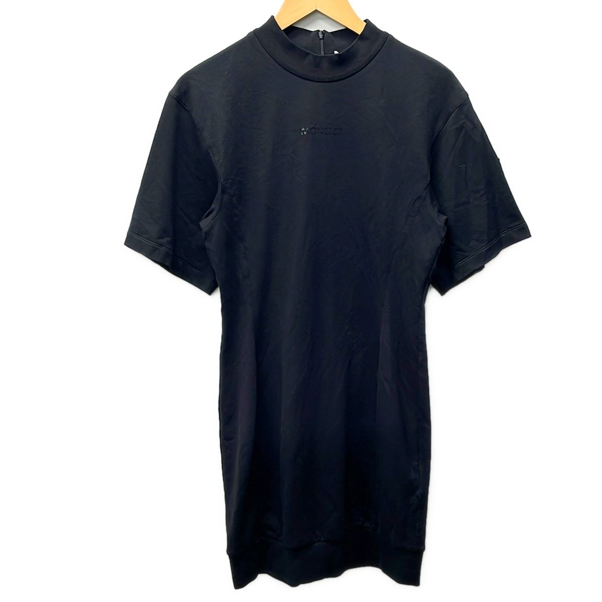Moncler Dress S Black Short Sleeve Mini