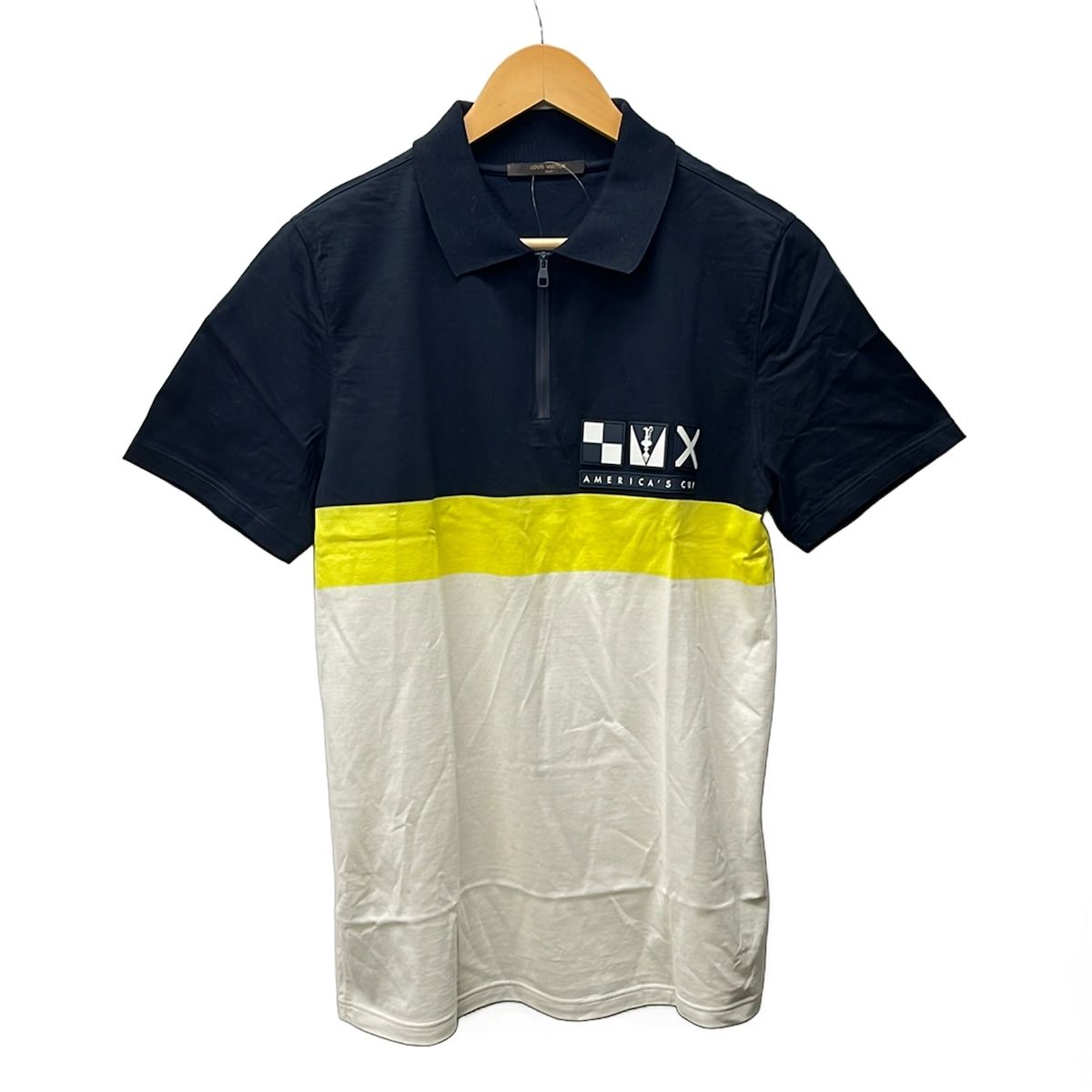 Louis Vuitton Short Sleeve Top XL Dark Navy Yellow Multi