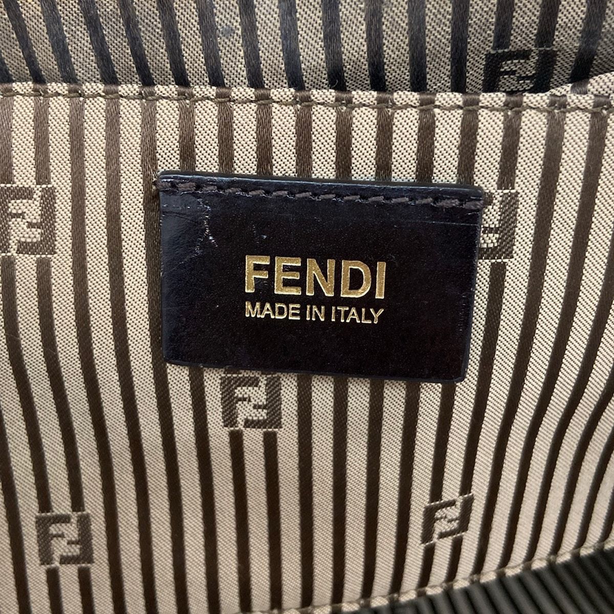 Fendi Handbag Chameleon Mini Beige Light Brown Pink Leather — view 9