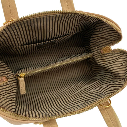 Fendi Handbag Chameleon Mini Beige Light Brown Pink Leather — view 7