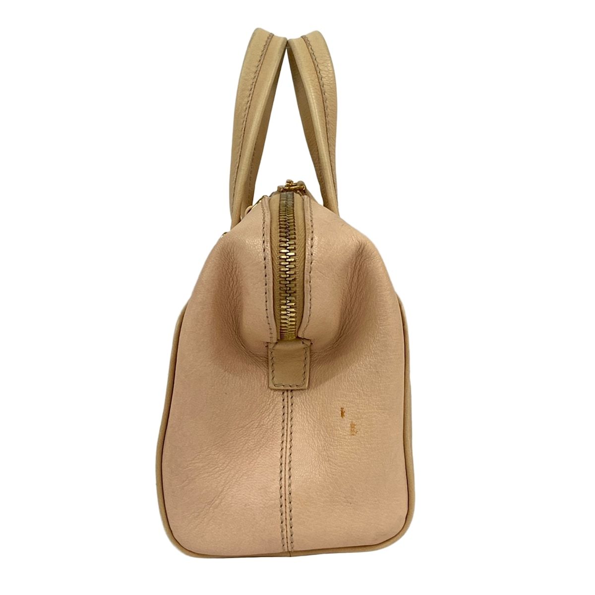 Fendi Handbag Chameleon Mini Beige Light Brown Pink Leather — view 2