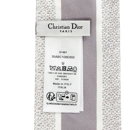 Dior Scarf Mitzah Silk Purple Blue Multicolor Logo Floral — view 6