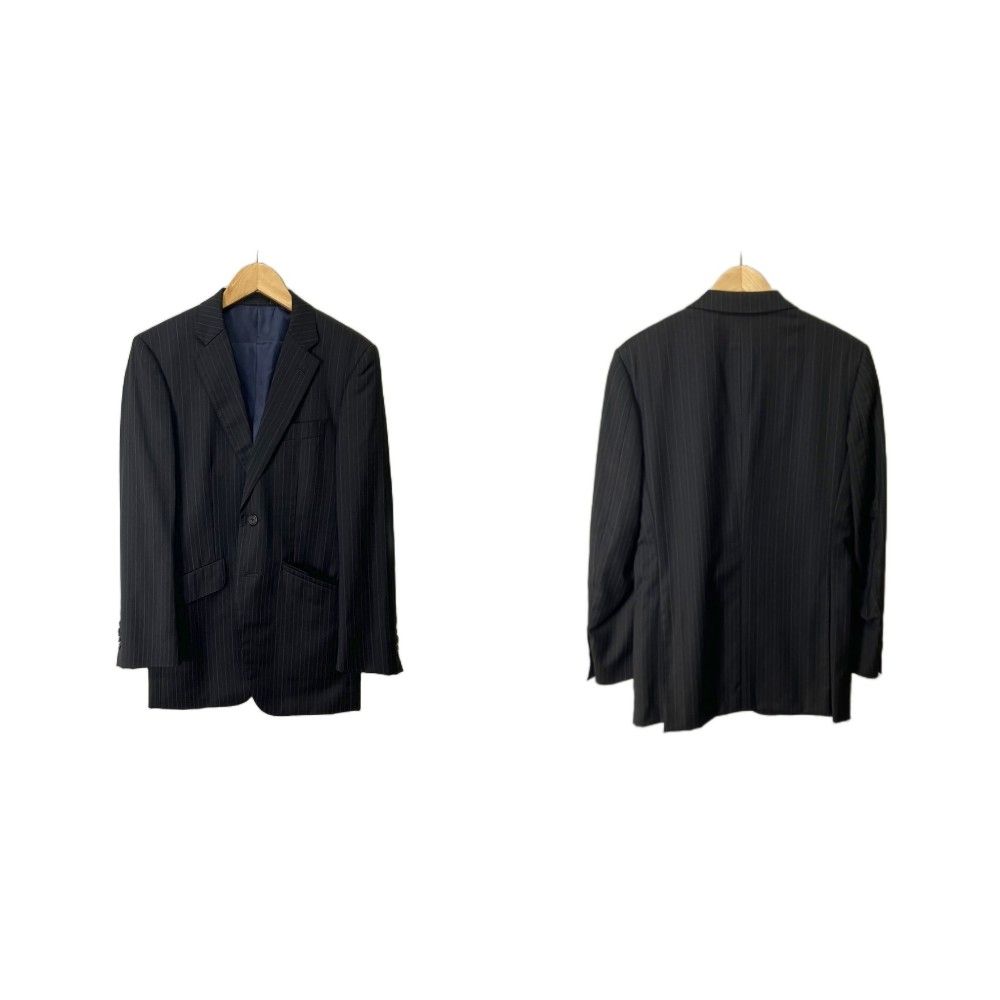 Loro Piana Paul Smith Set Jacket Pants Suit Stripe S Black — view 2