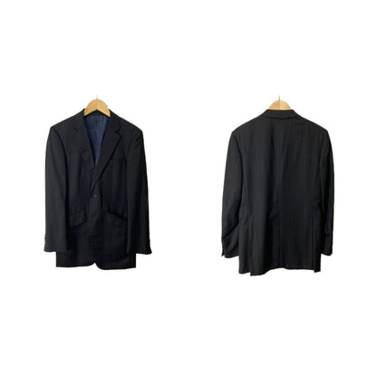 Loro Piana Paul Smith Set Jacket Pants Suit Stripe S Black — view 2