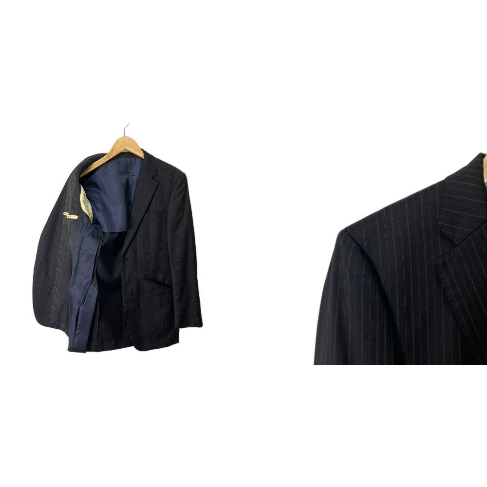 Loro Piana Paul Smith Set Jacket Pants Suit Stripe S Black — view 3