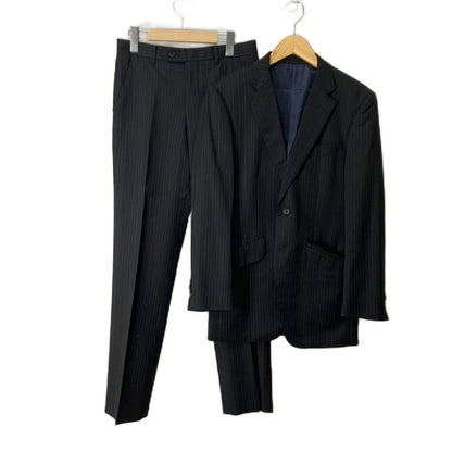 Loro Piana Paul Smith Set Jacket Pants Suit Stripe S Black