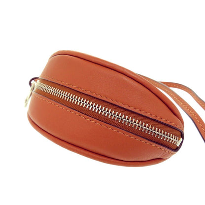 Loewe Paula's Ibiza Kiwi Coin Purse Calf Earcarashi Case Green Brown — view 5