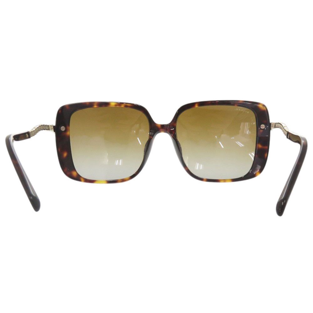 Bvlgari Serpenti Acetate Metal Line Stone Brown Sunglasses Eyewear — view 4