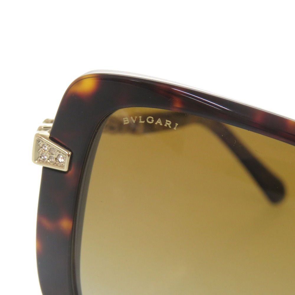 Bvlgari Serpenti Acetate Metal Line Stone Brown Sunglasses Eyewear — view 7