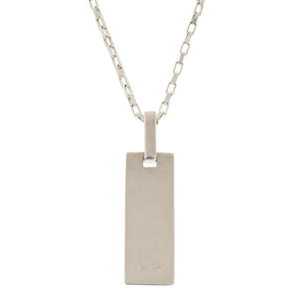 Gucci Logo Plate 925 Sterling Silver Necklace Pendant — view 2
