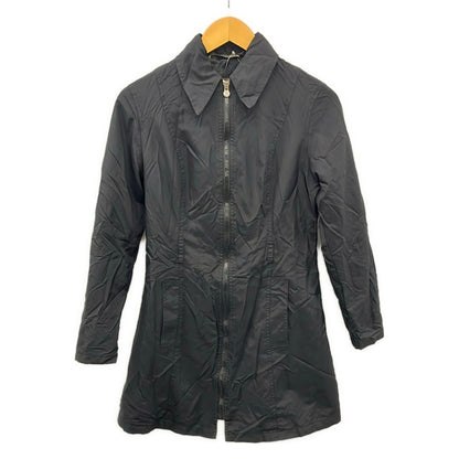 Fendi Jeans Coat I 38 Black Long Sleeve Zip Up Spring Autumn