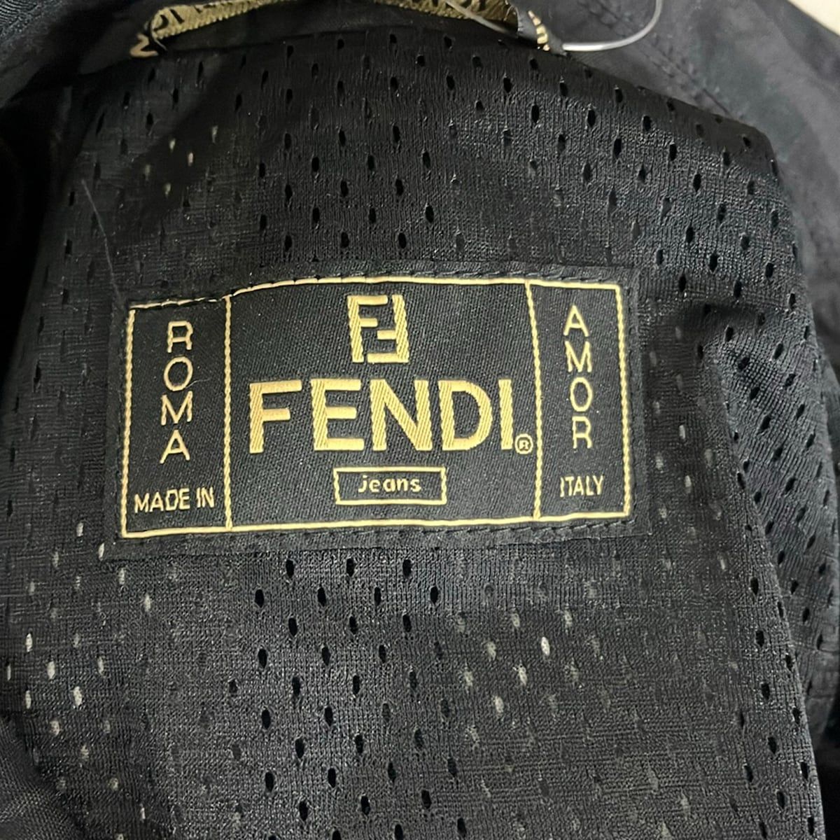 Fendi Jeans Coat I 38 Black Long Sleeve Zip Up Spring Autumn — view 3