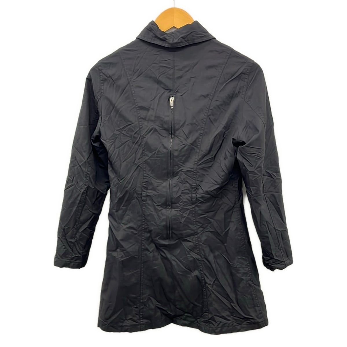 Fendi Jeans Coat I 38 Black Long Sleeve Zip Up Spring Autumn — view 2