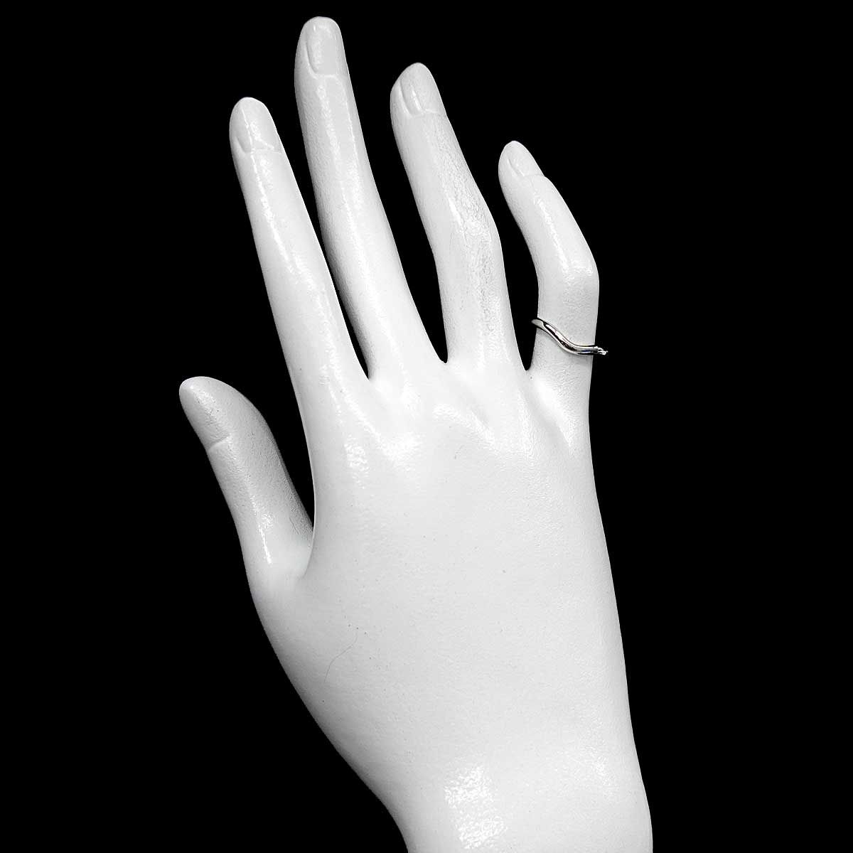 Tiffany & Co Curved Band Ring Pt Platinum — view 6