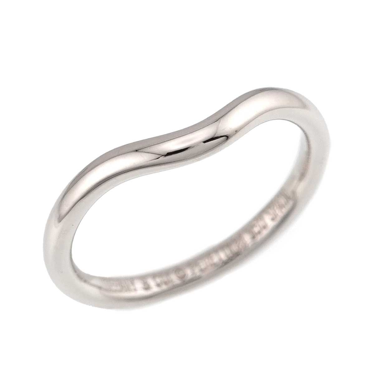 Tiffany & Co Curved Band Ring Pt Platinum — view 4