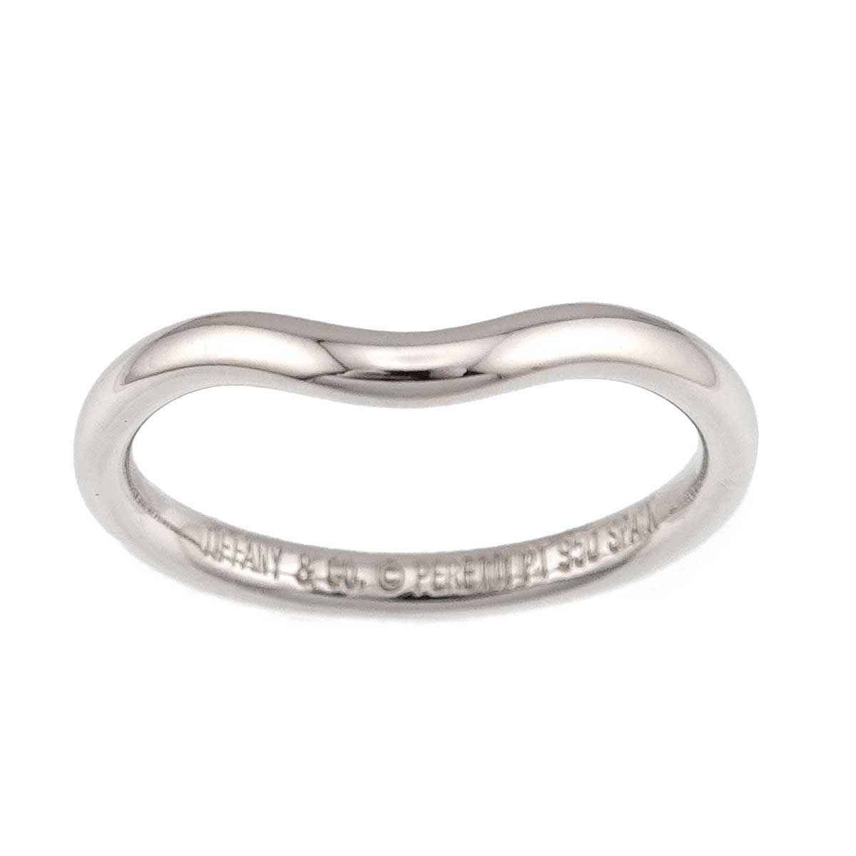Tiffany & Co Curved Band Ring Pt Platinum — view 2