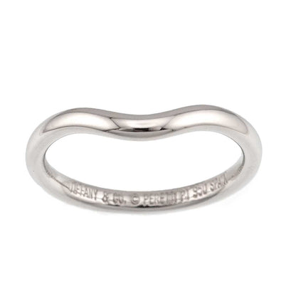 Tiffany & Co Curved Band Ring Pt Platinum — view 2