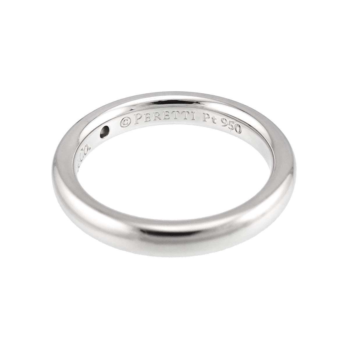 Tiffany & Co Stacking Band Ring Diamond Pt Platinum — view 4