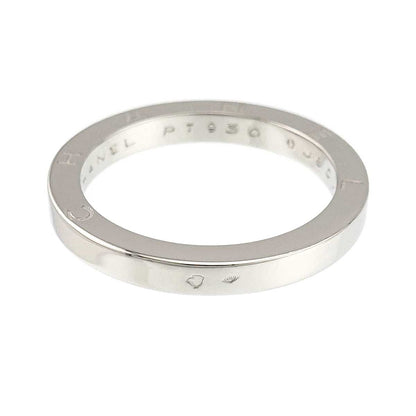 Chanel Signature Ring Pt Platinum Logo — view 5