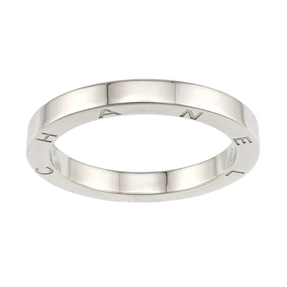 Chanel Signature Ring Pt Platinum Logo — view 2