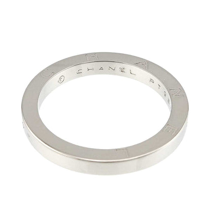 Chanel Signature Ring Pt Platinum Logo — view 3