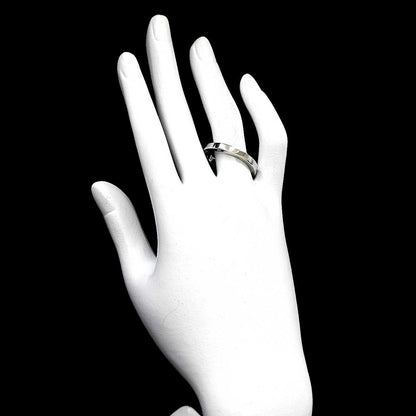 Chanel Signature Ring Pt Platinum Logo — view 8