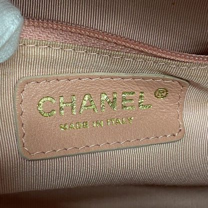 Chanel Handbag Quilted Caviar Leather Pink Gold — view 5